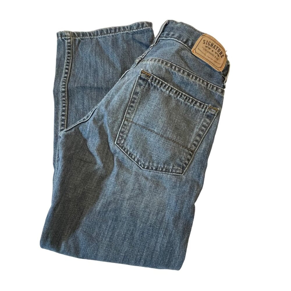 Levi's Boys' Relaxed Fit 514 Jeans - 100% Cotton - Size 14 Regular Distressed Bl
